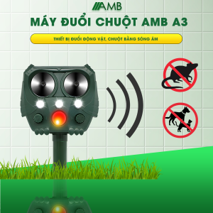 Máy đuổi chuột sóng siêu âm AMB A3 Hanaleaf hiệu con cú mèo chuyên đuổi chuột đuổi chó đuổi chim