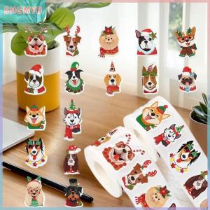 【SHGMYD】 สติกเกอร์คริสต์มาส500ชิ้นสติกเกอร์แบบมีกาวในตัวสำหรับตกแต่งสมุดบันทึกงานปาร์ตี้วันหยุดเทศกาล