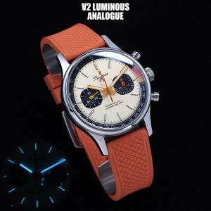 Sugess Pilot Watch ST19 Origin Movement Swanneck Wristwatch Mechanical Chronograph Sappire Crystal Military Limited Racing 1963