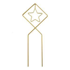 Iron Garden Stake For Climbing Outdoor Decorative Support Metal Trellis Easy Installation Weather Resistant