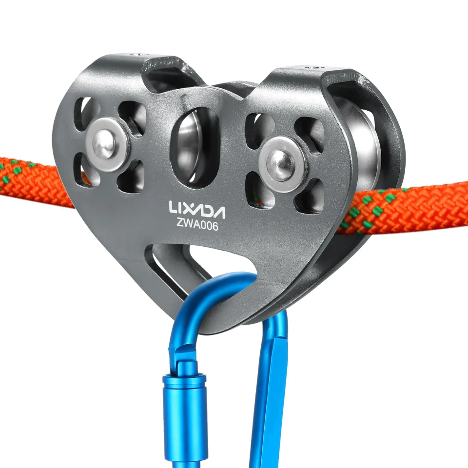 Lixada 30kN Climbing Pulley - Aluminum/Magnesium Alloy For Arborist, Zipline, Rescue 11 thumbnail image