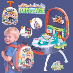 Timi baby 3-In-1 Make Up Dressing Table Childrens Toy Set Princess Make Up Luggage Trolley Girls Toys