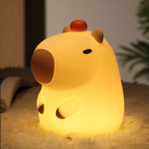 New Creative Silicone Intelligent Alarm Clock Night Light LED Touch Display Digital Clock Student Wake up Alarm Clock Dimming Sleep Time Alarm Clock Night Light