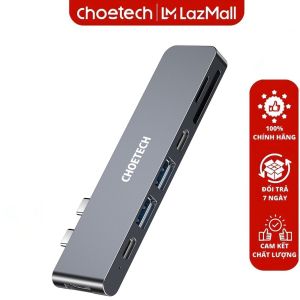 Hub chuyển 7in2 Choetech HUB-M14 dùng cho Macbook (Hàng chính hãng)