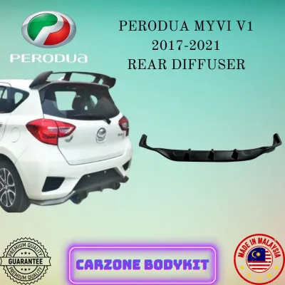 PERSODUA MYVI V1 REAR DIFFUSER BODYKIT (PU) FOR 2017 2018 2019 2020 2021