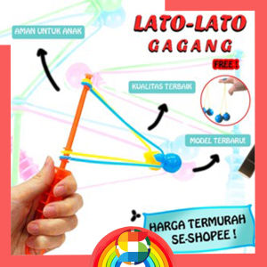 Mainan Viral Etek-Etek Gagang/ Mainan Lato-Lato Gagang ANTI GAGAL f