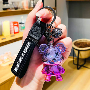 BearBrick Keychain Electroplated xx eyes bear keychain chrome bearbrick bag decoration present gift Kunci Kereta Rantai Block Bear Bag Pendant Lanyard 钥匙扣 锁匙圈