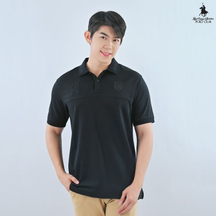 [RCB Premium] RCB Polo Club Men Black Short Sleeve Polo Shirt ...