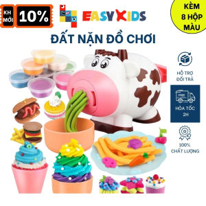 Đất Nặn Đồ Chơi Bò Sữa Ngộ Nghĩnh 8 Hộp Màu Độc Đáo An Toàn Giúp Bé Phát Triển Sự Sáng Tạo