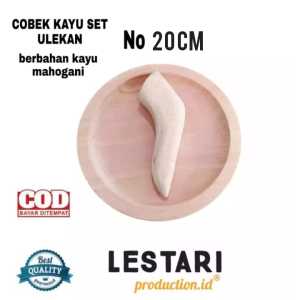 ULEKAN PENUMBUK BUMBU - SAMBALl / kayu mahoni - ulekan murah cobek kayu