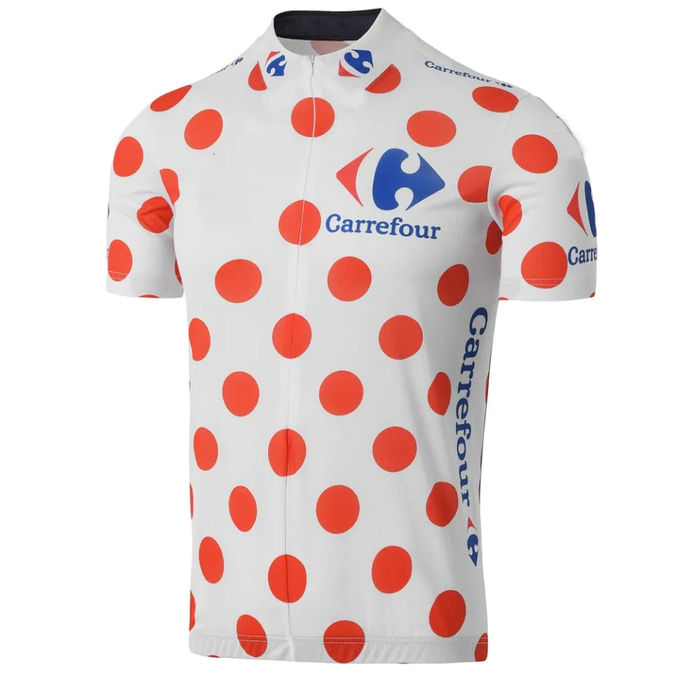 Polka dot cycling sale jersey