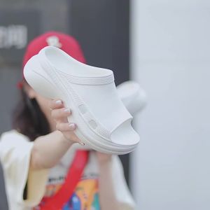 Parisian Thick-Soled WomenS Slippers 26 Summer New Slip-On Anti-Slip Fashionable Outdoor Wear
