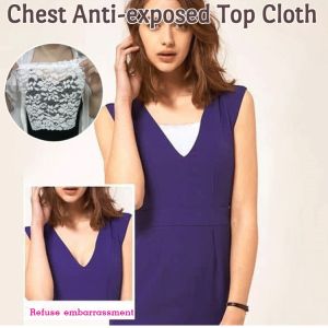Chest Protection Anti-exposed Tube Top Cloth Clip See-through Lace Anti-slip Women Panel Inner Wear Clothes Trendy Chest Cover