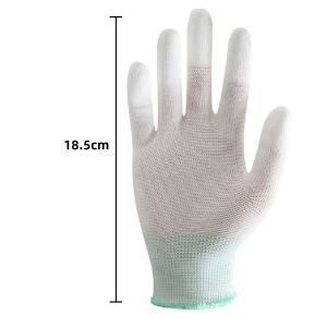 COD 10Pair Anti Static Work Gloves Antiskid Dustproof Gloves ESD Electronic Labor Protection Gloves