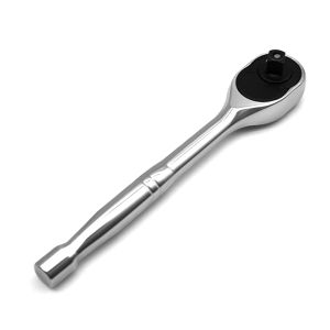 24-Tooth Ratchet Handle 1/4" 3/8" 1/2" Socket Spanner Wrench for Quick Mechanical Repair