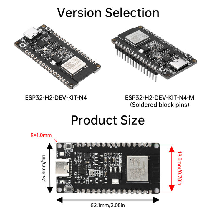 diymore%20ESP32-H2%20Microcontroller%20Development%20Board%20Onboard%20ESP32-H2-MIN1-1-N4%20Module%20TYPE-C%20Interface%20-%20Image%205