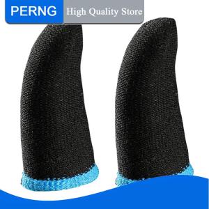 [PERNG] Tehe 1 Pair Mobile Game Sweat-proof Fingers Gloves Touch Screen Thumbs Finger Sleeve