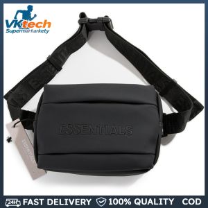 Mens Fashionable PU Backpack Outdoor Chest Bag for Travel and Hiking Lightweight and Functional with Adjustable Straps