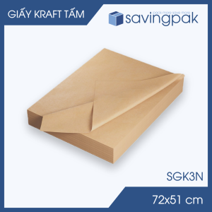SGK3N - 72x51cm - 50 tấm giấy Kraft nâu đóng hàng - Giấy xi măng gói hàng giấy gói quà