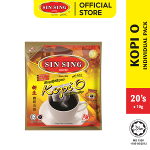 SIN SING Kopi O Coffee Mixture Bags Individual Pack | Uncang Kopi Campuran Pek Individu (20s x 10g) HALAL