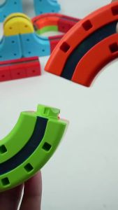Anti-Gravity Suction Magnetic Track Set Electric Train Toy for Kids DIY Building Blocks Race Track Set Rail Car Birthday Gift
