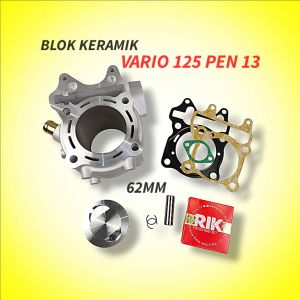 BLOK SEHER BORING BORE UP KERAMIK HONDA VARIO 125 150 PEN 13 62MM 63MM