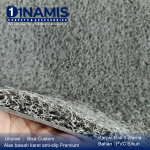 Keset lantai mungil ukuran 30x50 tebal 16mm anti slip cocok buat kamar kost alas standar motor