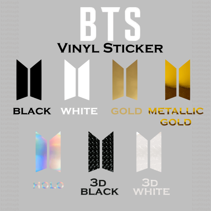 BTS LOGO WATERPROOF STICKER FOR AQUAFLASK HYDROFLASK THUMBLER AND OTHER |  Shopee Philippines