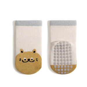 Cartoon Animal Newborn Baby Socks Autumn Winter Children Socks Non Slip Toddler Floor Socks Soft Cotton Warm Sock