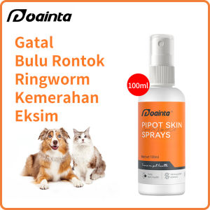 [Pengiriman cepat]PUAINTA 50/100/150/200ml Pipot Obat Jamur Spray Semprot Kucing dan Anjing Anti Scabies Jamur Ringworm Demodex Impetigo Kudis Koreng Gatal dan Luka Borok