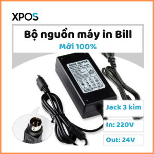 Bộ nguồn máy in Bill máy in tem - Mới 100% (Adapter + dây nguồn)