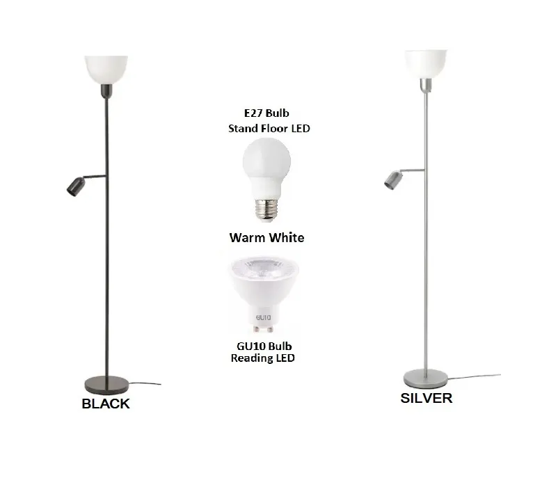 IKEA Hektogram Floor Uplighter Light Stand Floor Lamp Reading