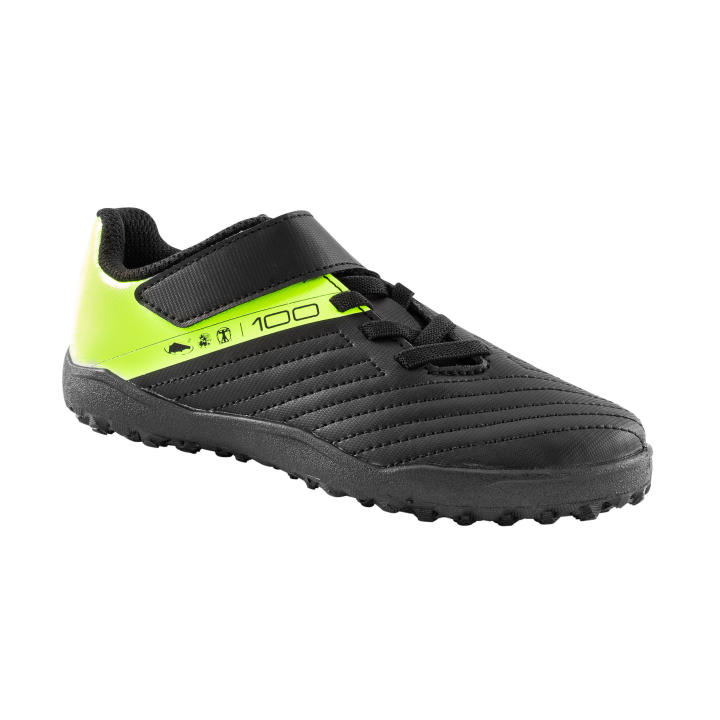 Decathlon Kids Rip-Tab Turf Football Boots 100 Easy Tf (Fitting