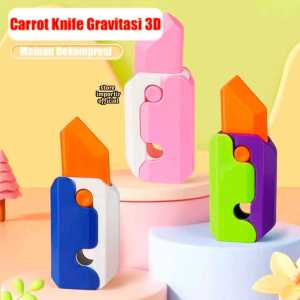 UKURAN BESAR | Mainan Anak Fidget Toy Pisau Gravitasi 3D OCt 8180 Bahan Dari Plastik | Mainan 3D Printed Fidget Knife Gravity Samll Radish Bisa Berubah Bentuk | Mainan Anak Edukasi Terbaru Murah