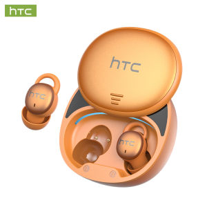 HTC NE97 Wireless Bluetooth 6.0 Earphone Sleeping Earbuds Micro In Ear Noise Cancelling Side Sleeper 3g Ultra Light Mini Headset LED Display IPX5 Dolby Audio TWS