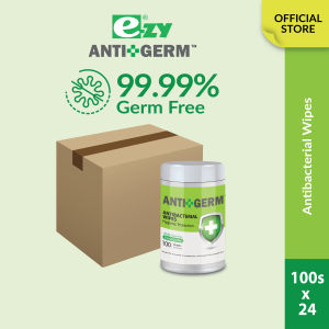EzyWipes Antigerm Antibacterial Wipes (100s x 24 Canisters)