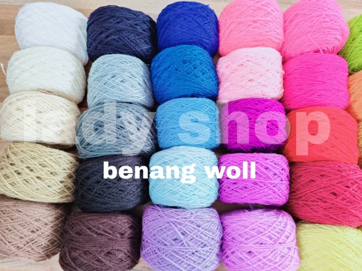 Benang Woll Benang Siet Warna Warni 25 Gram | Lazada Indonesia