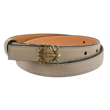 LOEWE Anagram textured-leather belt