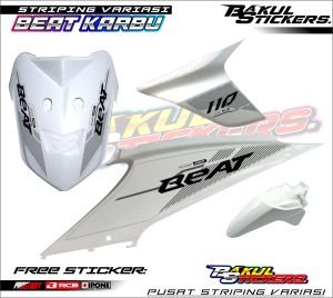 STRIPING VARIASI HONDA BEAT KARBU / STICKER LIST MOTOR HONDA BEAT KARBU