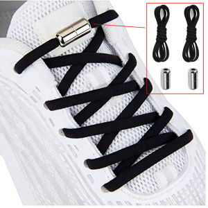 Shoelaces no Tie Quick Lazy Shoelaces Bulk for Kids and Adult Metal Decoration Shoe Laces Sneakers Metal Lock Strings