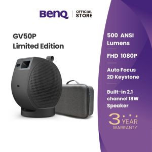 BenQ GV50P 1080p Smart Ceiling Projector GoogleTV Netflix YouTube & Enhanced Bass with Carry Bag