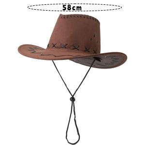 หมวกแก๊ปคอสเพลย์หมวกคาวบอยม่านบังแดดมีสไตล์หมวกวินเทจสำหรับตั้งแคมป์การตกปลาการปีนเขาวันหยุดของขวัญปีใหม่