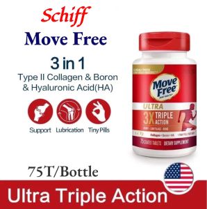 Schiff Move Free Joint Support Ultra 3X Triple Action Joint Supplement 75 Tablets EXP:2027