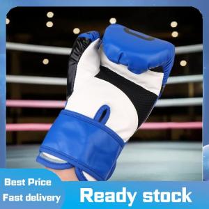 Sports🚴🏻‍♀️ Trẻ em 6oz đấm bốc chuyên nghiệp đào tạo sparring găng tay PU da trẻ em thoáng khí Muay Thái đấm Karate đào tạo găng tay