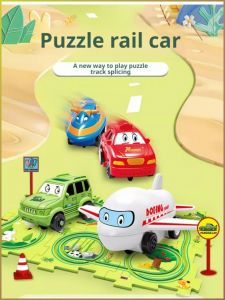 Small Car Map Puzzle Corner Smooth Jigsaw Model Putting Out What You Want Mini Slide Through the Mountain Track