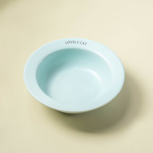 Korean bd flying saucer pet bowl ceramic dog cat bowl not black chin cat dog food basin drinking water slow food bowl