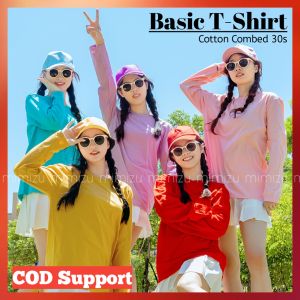 MIMIZU ID KAOS POLOS WANITA SOFT COTTON COMBED 30S KAOS LENGAN PANJANG