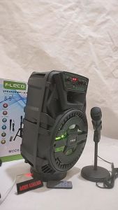 Turun Harga Speaker Bluetooth Karaoke 85 Inch Mic Wireless X Bass Radio FM USB F8806