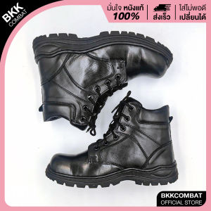 หุ้มข้อ รหัส M1 (ไม่มีซิป) สูง5นิ้ว หนังวัวแท้ หนังนิ่มขัดเงา