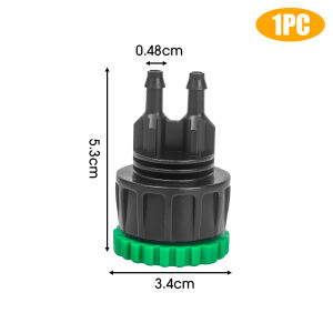 YESPERY 1/3Pcs Faucet Adapter Garden Hose 1/2" 3/4" Female Y Connector Irrigation 4/7 Adapter 2 Ways Splitters Farm Drip Irrigation Hose Connector